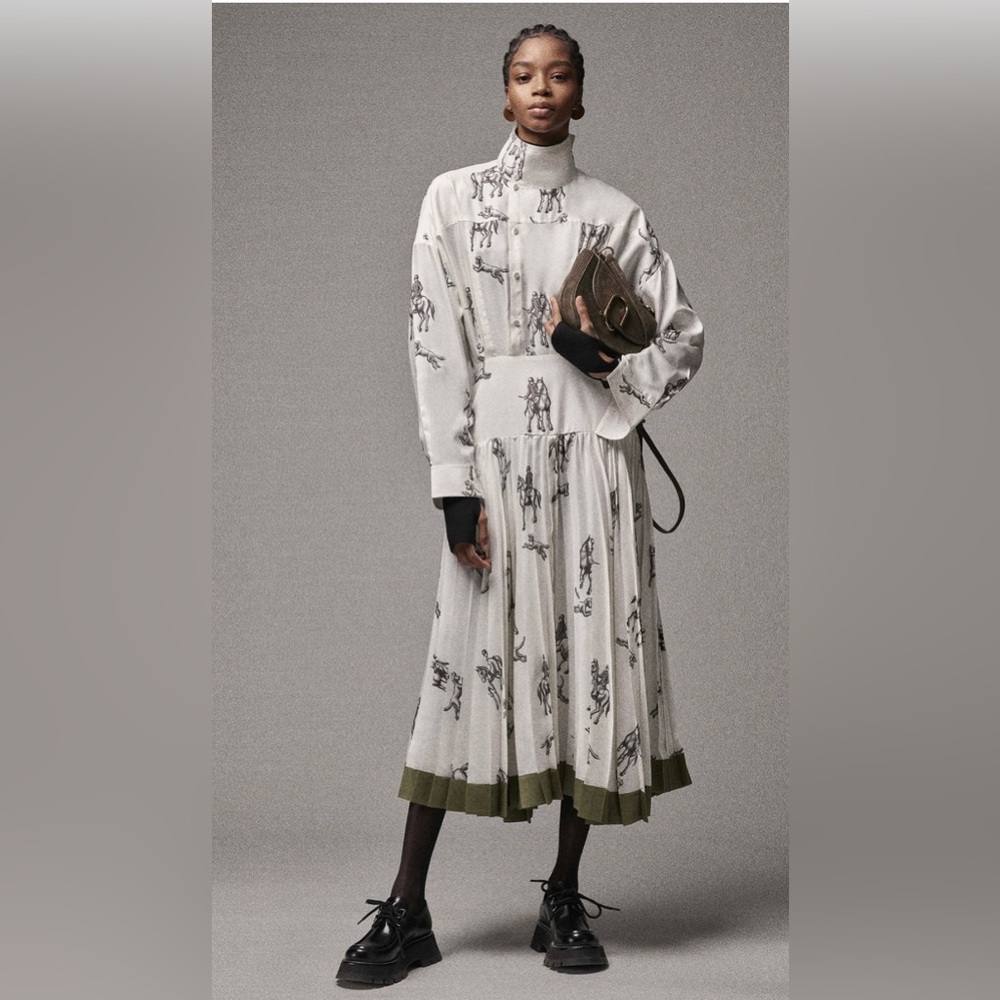 3-1 PHILLIP LIM - Size 4 Hunting Print Shirt Dress 🔥. BRAND NEW WITH TAGS!!!